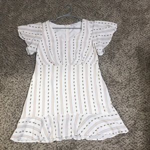 Cute white patterned dress